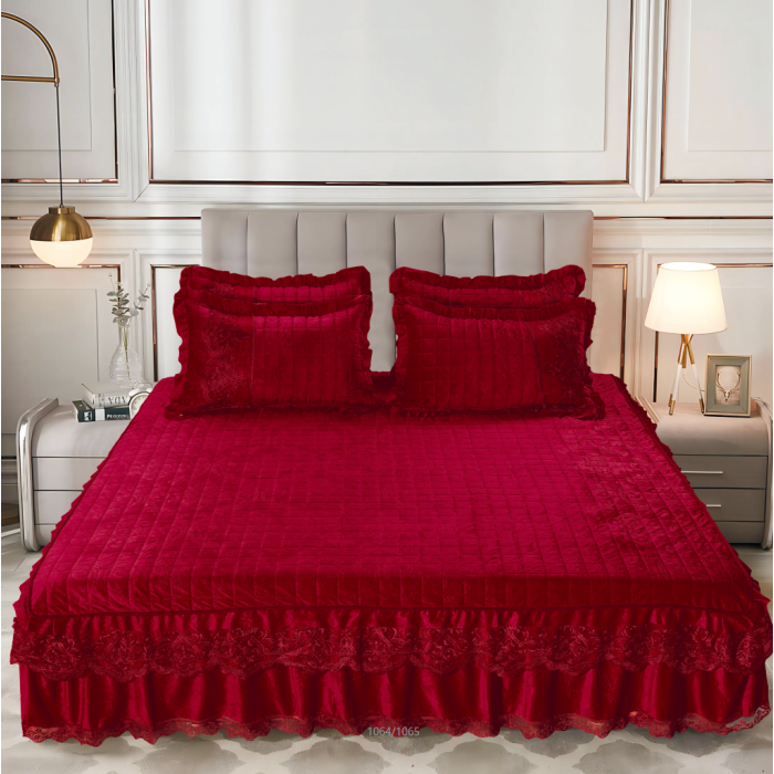 Set cuvertura de pat cu 2 fete de perne